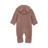 Wollfleece Overall mit Ohren Burlwood