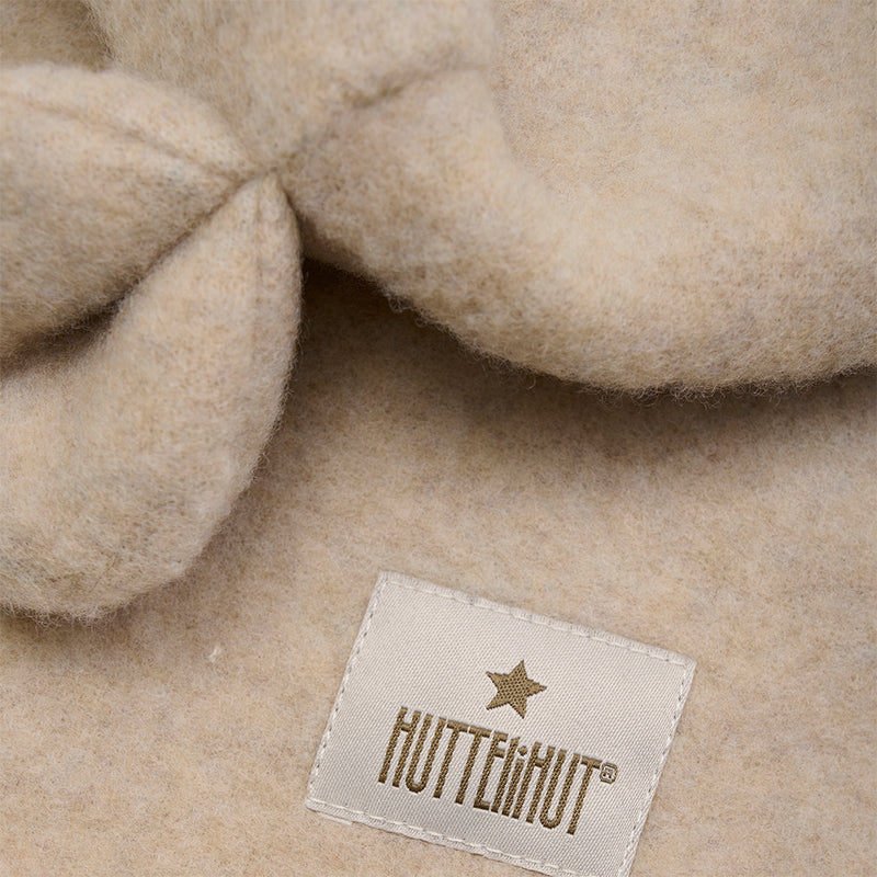 Huttelihut Schlupfmütze aus Wolle Fleece in Camel Melange bei Yay Kids