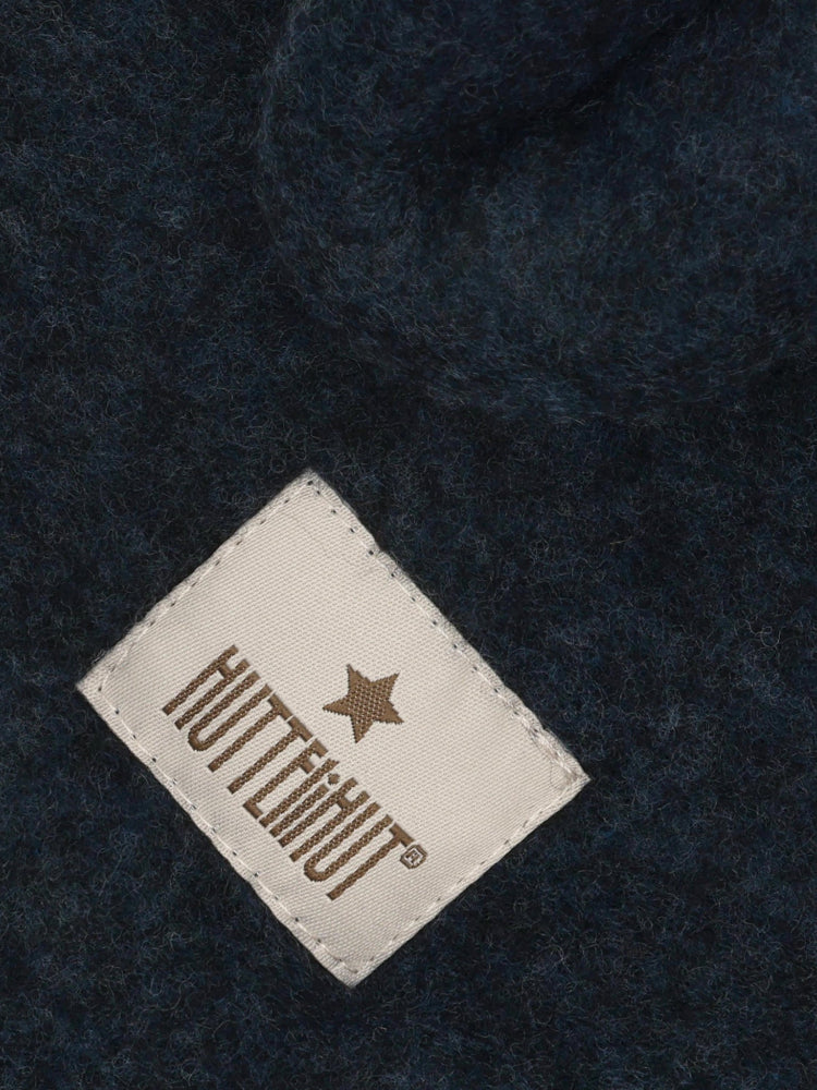 Balaclava mit Ohren aus Wollfleece Navy Melange