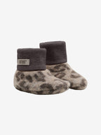 Füsslinge aus Wollfleece Leo