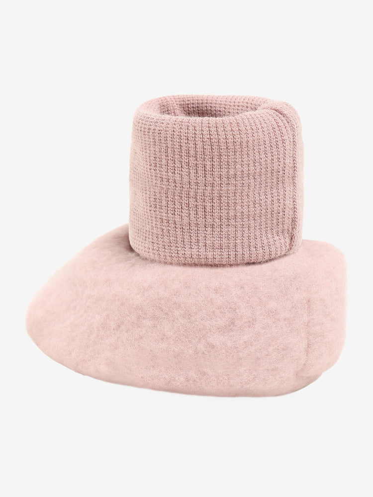 Füsslinge aus Wollfleece Woodrose