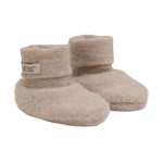 Huttelihut Wolle Fleece Baby Füsslinge Camel Melange bei Yay Kids