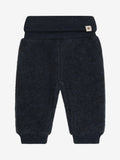 Hose aus Wollfleece Navy Melange