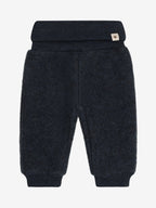 Hose aus Wollfleece Navy Melange