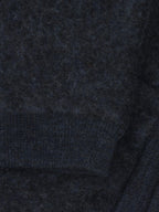 Hose aus Wollfleece Navy Melange