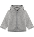 Jacke Wollfleece Grau Melange