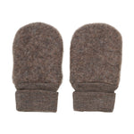 Huttelihut Handschuhe aus Fleece Wolle in Braun bei Yay Kids