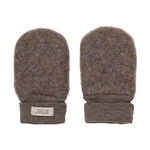 Huttelihut Handschuhe aus Fleece Wolle in Braun bei Yay Kids