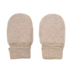 Huttelihut Handschuhe aus Fleece Wolle in Beige meliert bei Yay Kids