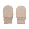 Huttelihut Handschuhe aus Fleece Wolle in Beige meliert bei Yay Kids