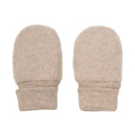 Huttelihut Handschuhe aus Fleece Wolle in Beige meliert bei Yay Kids