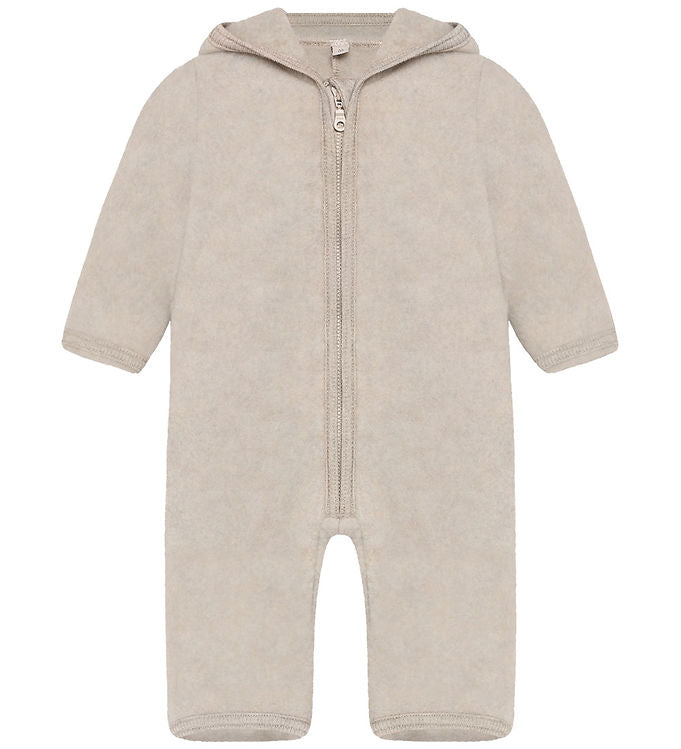 Overall Wollfleece Camel Melange mit Ohren