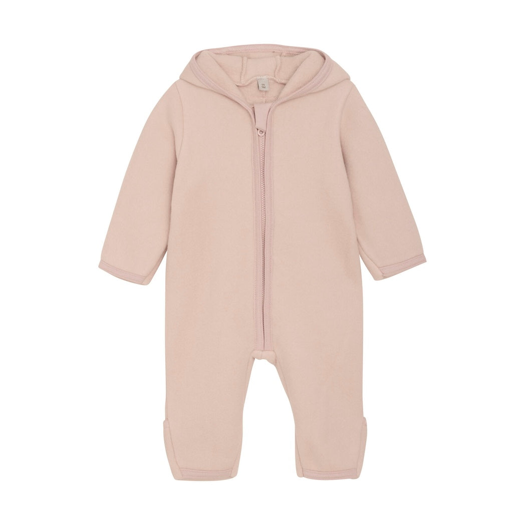 Huttelihut Baby Woll-Fleece Overall Mahogany Rose bei Yay Kids