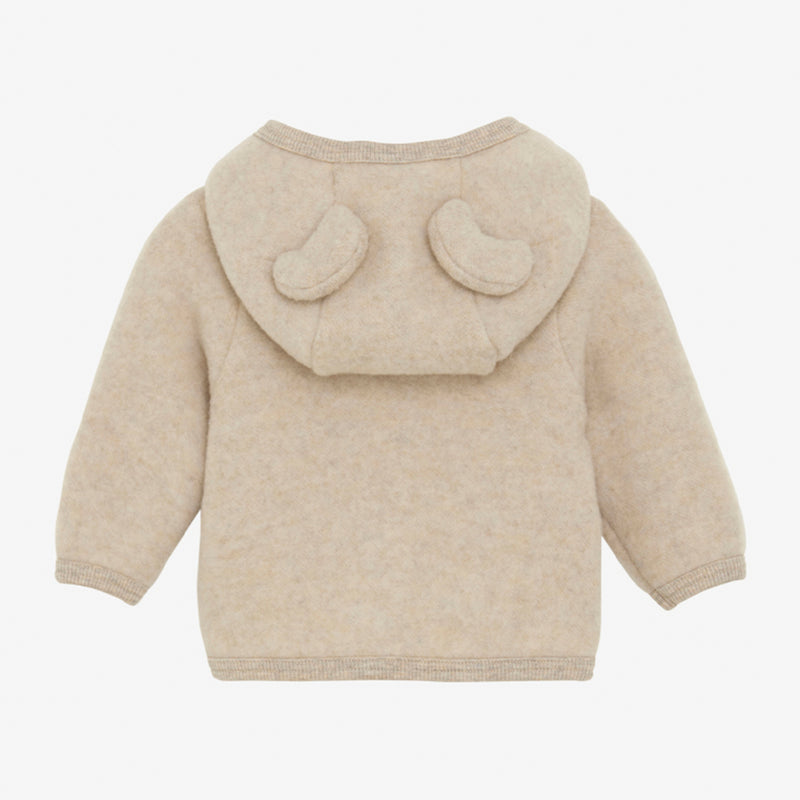Huttelihut Kinder Woll-Fleece Jacke Camel Melange bei Yay Kids