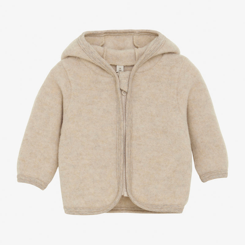 Huttelihut Kinder Woll-Fleece Jacke Camel Melange bei Yay Kids