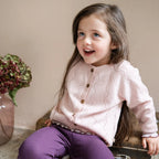 Baby Cardigan Inkaz Cashmere/ Wool Sweet Rose