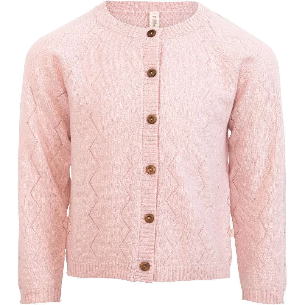 Baby Cardigan Inkaz Cashmere/ Wool Sweet Rose