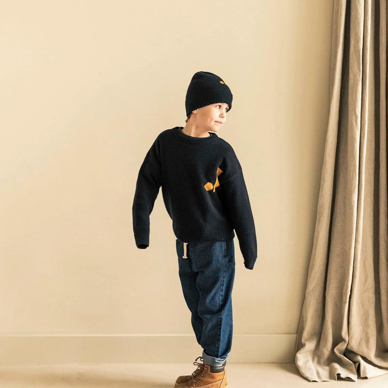Jenest Kinder Wollpulover J Navy Blue bei Yay Kids