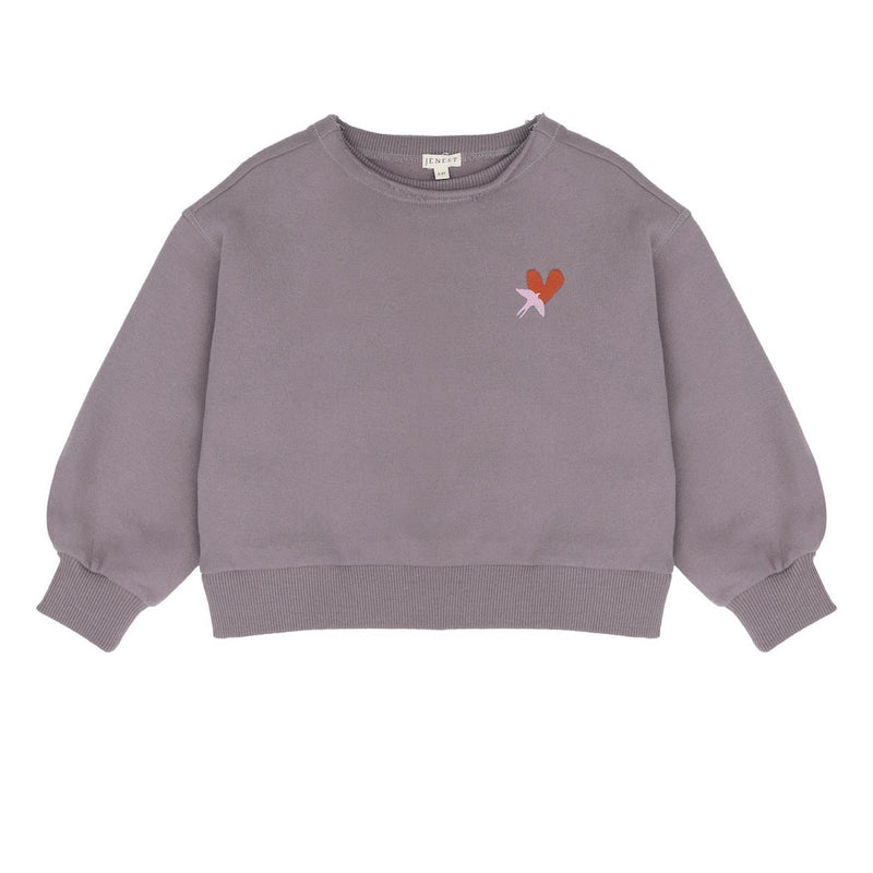 Jenest Kinder Pullover Love Bird in Lila bei Yay Kids