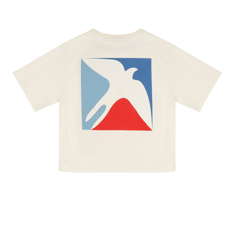 Jenest Oversized Shirt Mase Logo Pebble Ecru bei Yay Kids
