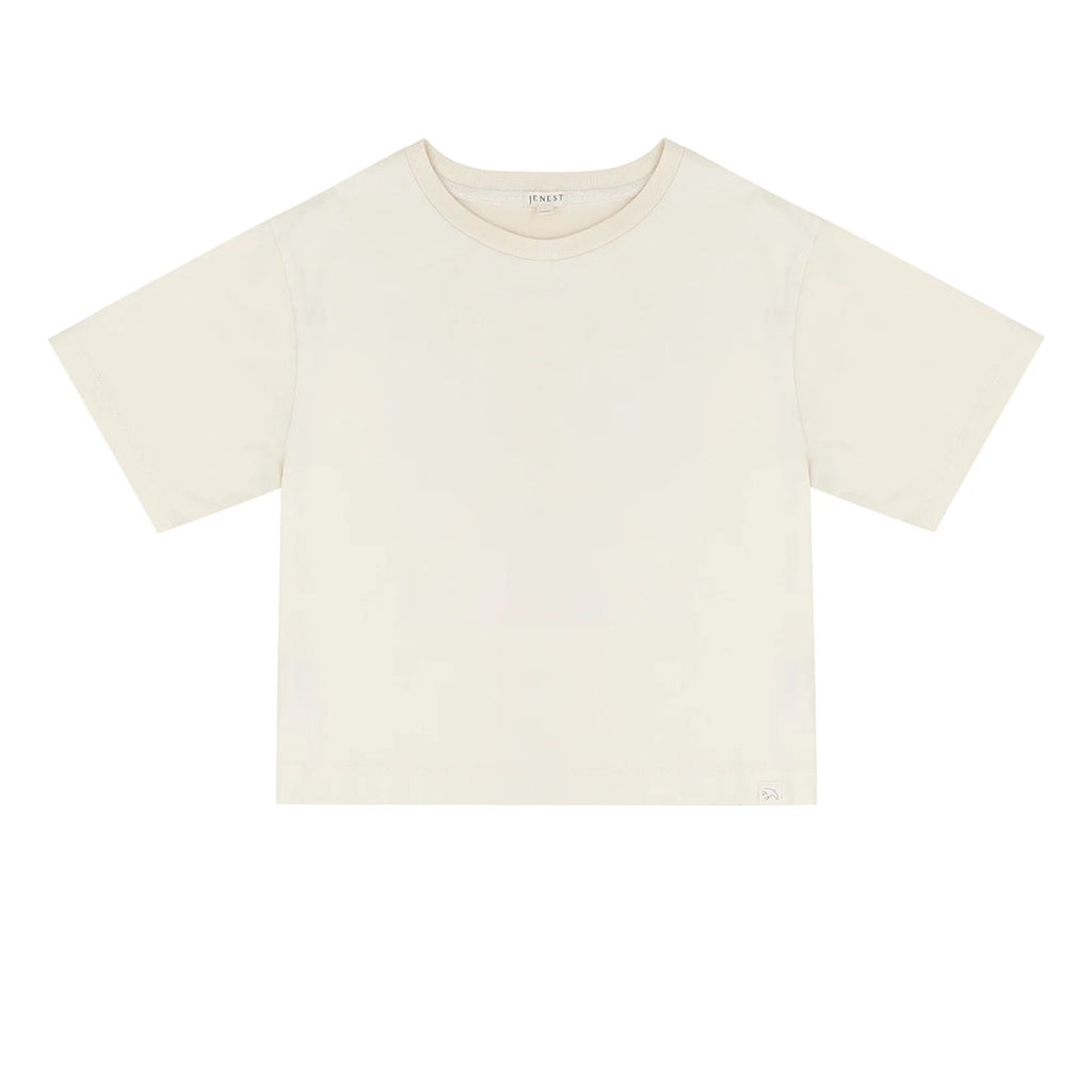 Jenest Oversized Shirt Mase Logo Pebble Ecru bei Yay Kids