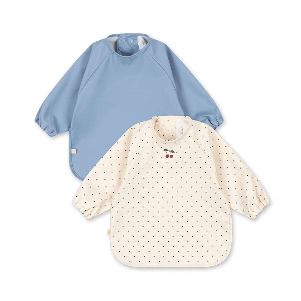 Konges Slojd Lätzchen Set Navy Dot/Rain Washed bei Yay Kids