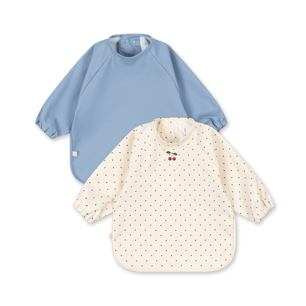 Konges Slojd Lätzchen Set Navy Dot/Rain Washed bei Yay Kids