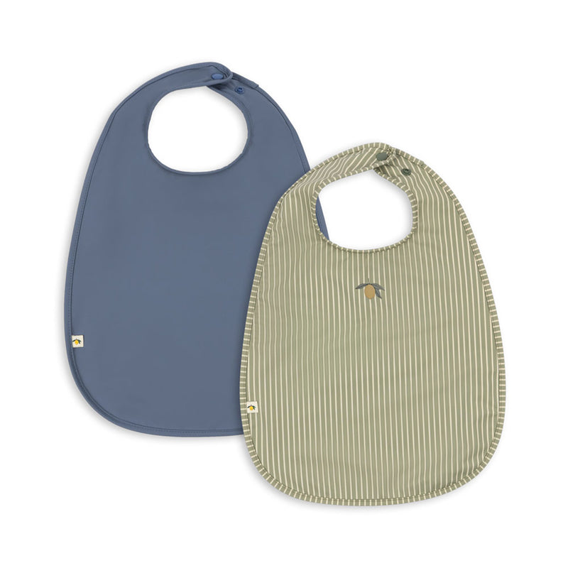 Lätzchen Set Tea Stripe/Flint Stone