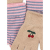 Konges Sløjd Strickhandschuhe Filla 2 Pack Cherry Stripe bei Yay Kids