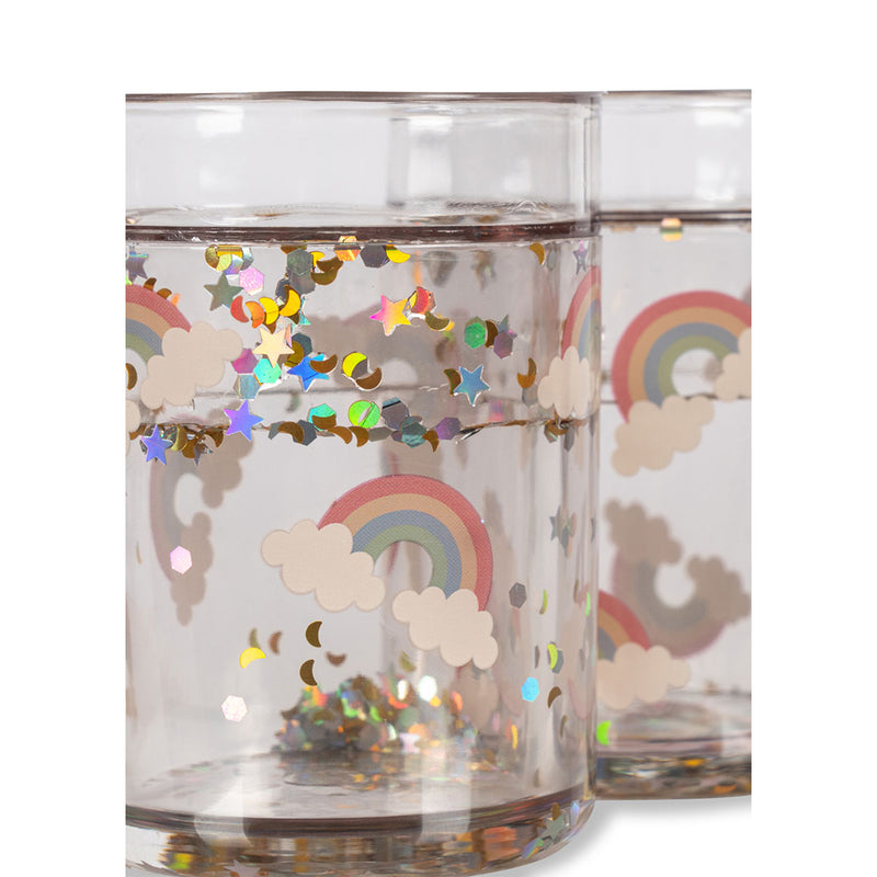 Konges Slojd 2er Pack Glitzerbecher Rainbow bei Yay Kids