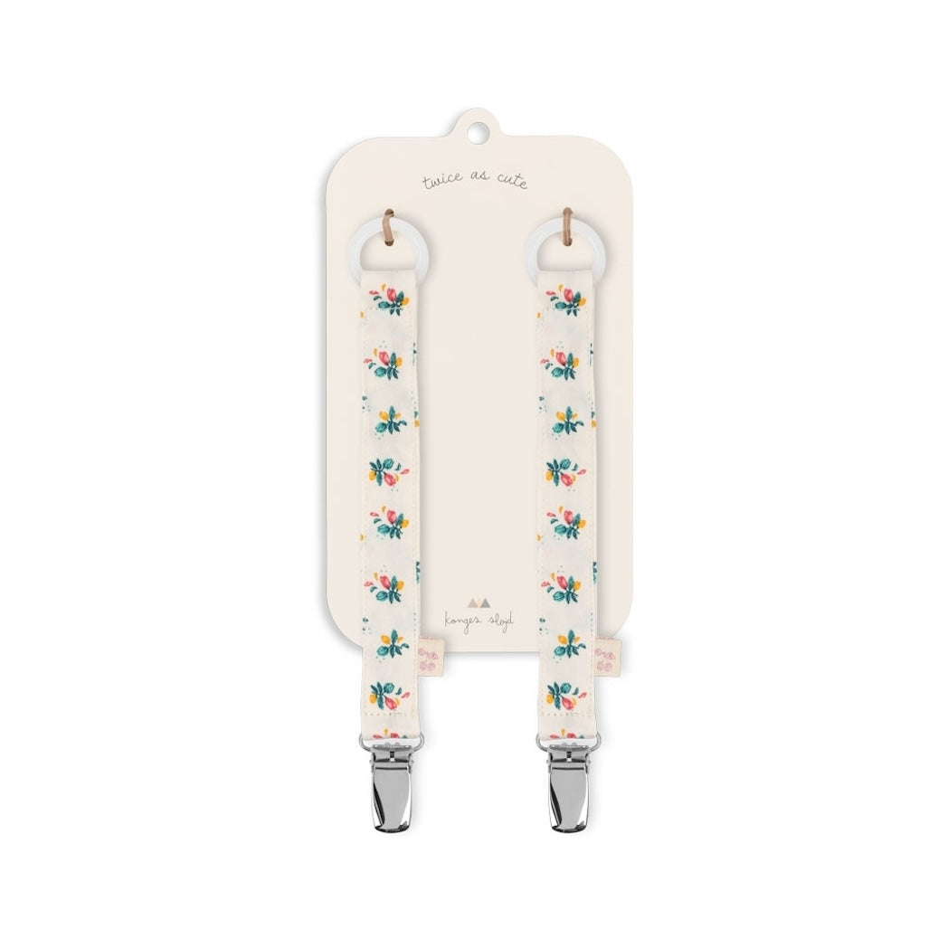 Konges Slojd Schnullerketten Fleur Coloré 2er Pack bei Yay Kids