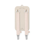 Schnullerkette aus Stoff Stripe Petite Rose 2er Pack