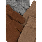 Konges Sløjd Mittens Fäustling Strickhandschuhe Filla 2 Pack Grey Melange/Beige/Brown bei Yay Kids