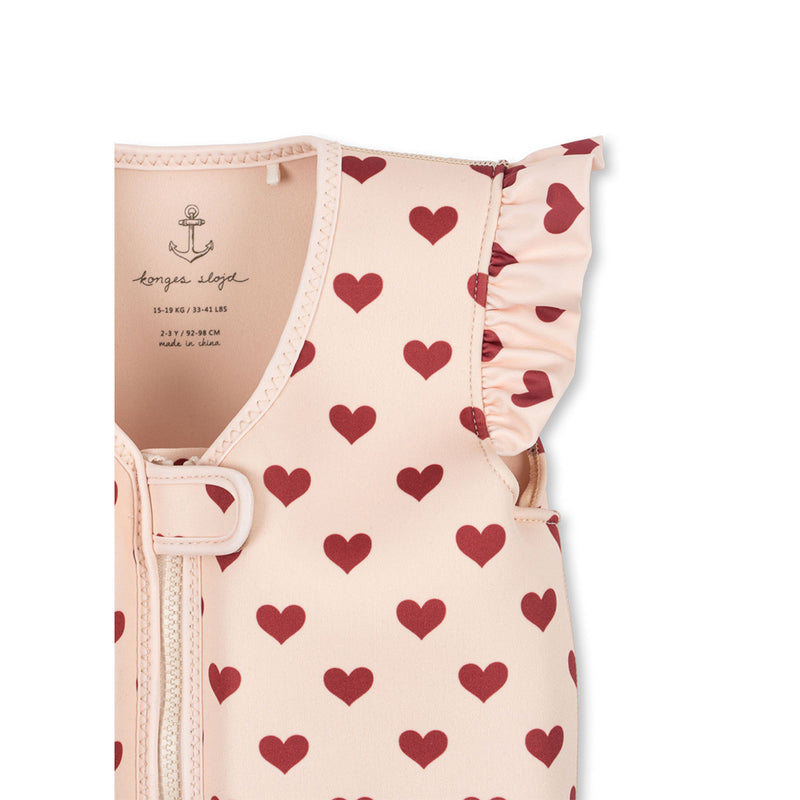 Konges Slojd Neoprene Float Vest Frill Avery Amour Rouge bei Yay Kids