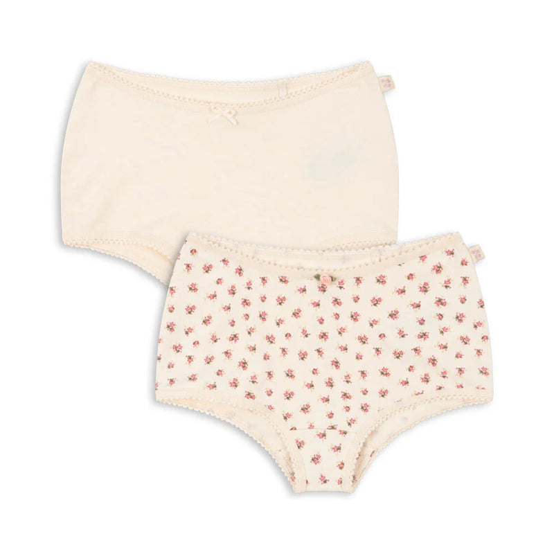 Konges Slojd  Basic 2 Pack Girl Hipster Buttercream/Bloomie GOTS bei Yay Kids