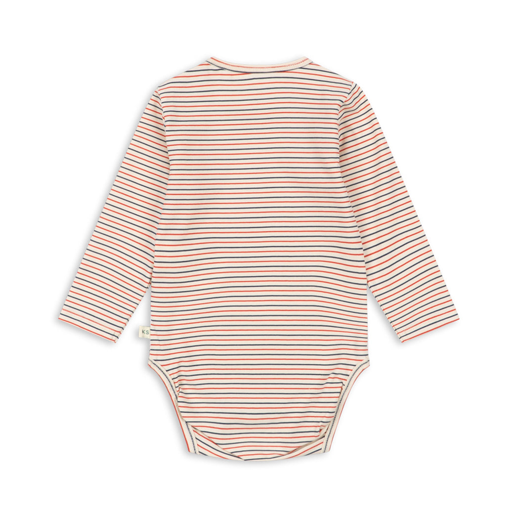 Basic Body with Tricolor Stripes Small GOTS