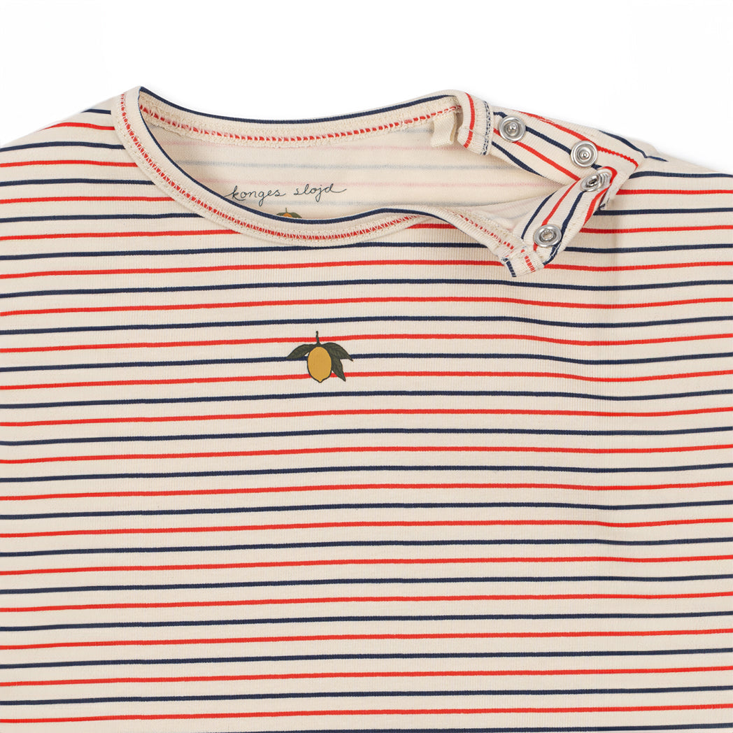 Basic Body with Tricolor Stripes Small GOTS