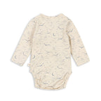 Konges Sløjd Neugeborenen Body Basic LS GOTS Cielo Marino bei Yay Kids