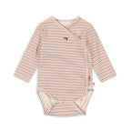 Konges Sløjd Neugeborenen Body Stripe Tricolore Petit GOTS bei Yay Kids