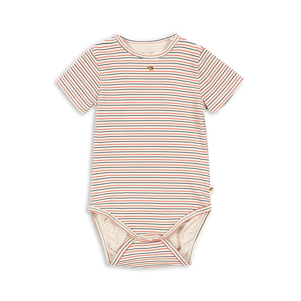 Konges Sløjd Body Kurzarm Stripe Tricolore Petit GOTS bei Yay Kids