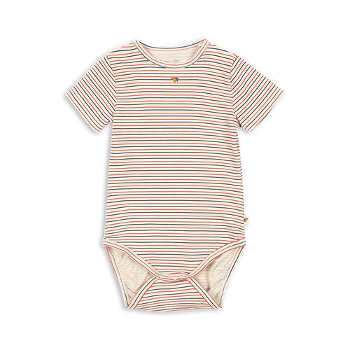 Konges Sløjd Body Kurzarm Stripe Tricolore Petit GOTS bei Yay Kids