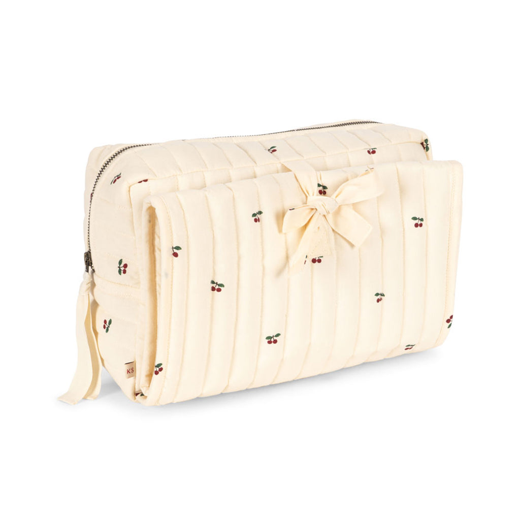 Necessaire mit Wickelunterlage Bonnie Cherry – Konges Sløjd