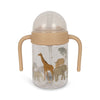 Konges Slojd Trinkflasche mit Strohhalm Safari bei Yay Kids