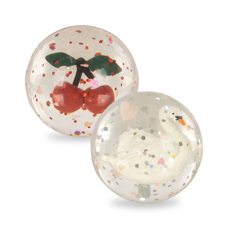 Konges Slojd Kinder Flummi Cherry/Swan 2er Set bei Yay Kids