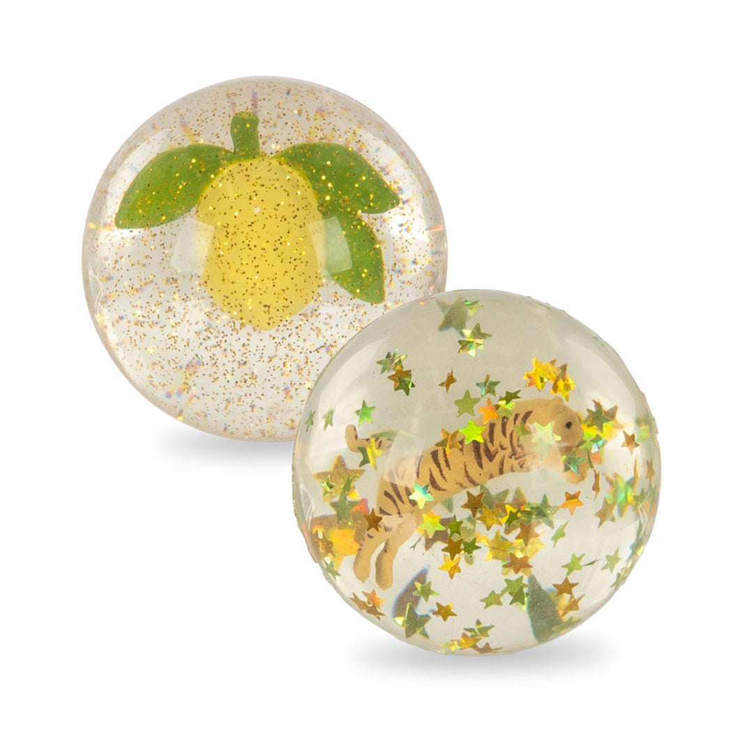 Konges Sløjd Gummiball 2er Set Flummi Lemon Tiger bei Yay Kids