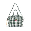 Konges Sløjd Puppen Wickeltasche Green Check bei Yay Kids