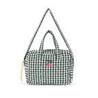 Konges Sløjd Puppen Wickeltasche Green Check bei Yay Kids