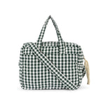 Konges Sløjd Puppen Wickeltasche Green Check bei Yay Kids