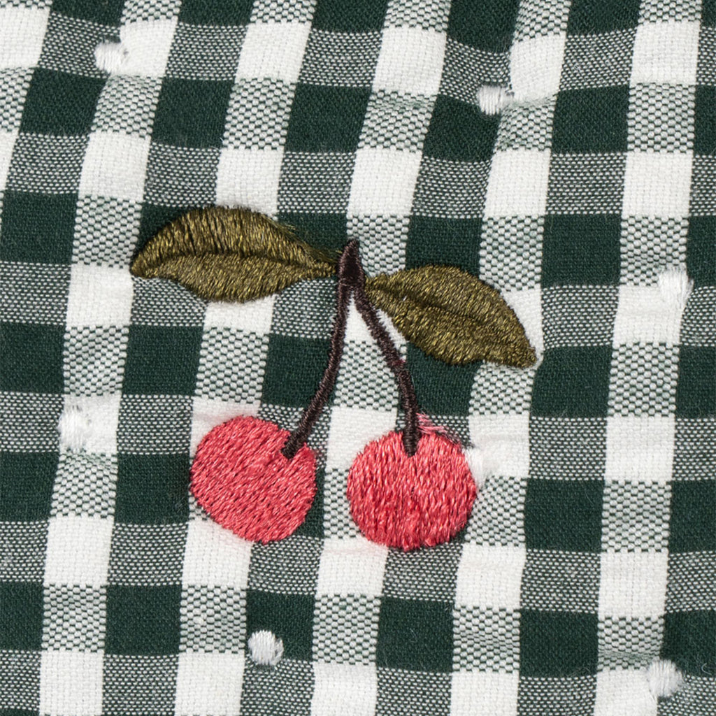 Konges Sløjd Puppen Wickeltasche Green Check bei Yay Kids