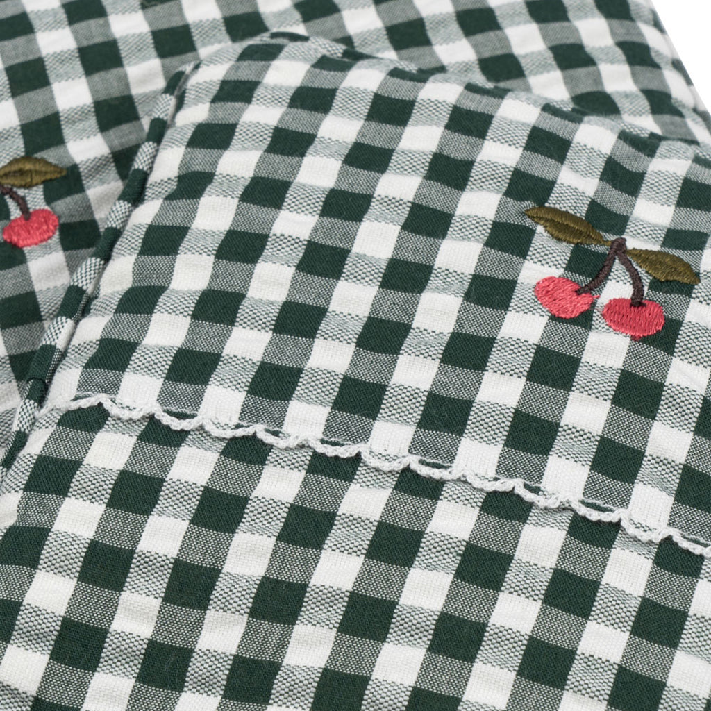 Konges Sløjd Puppen Bettwäsche Green Check bei Yay Kids
